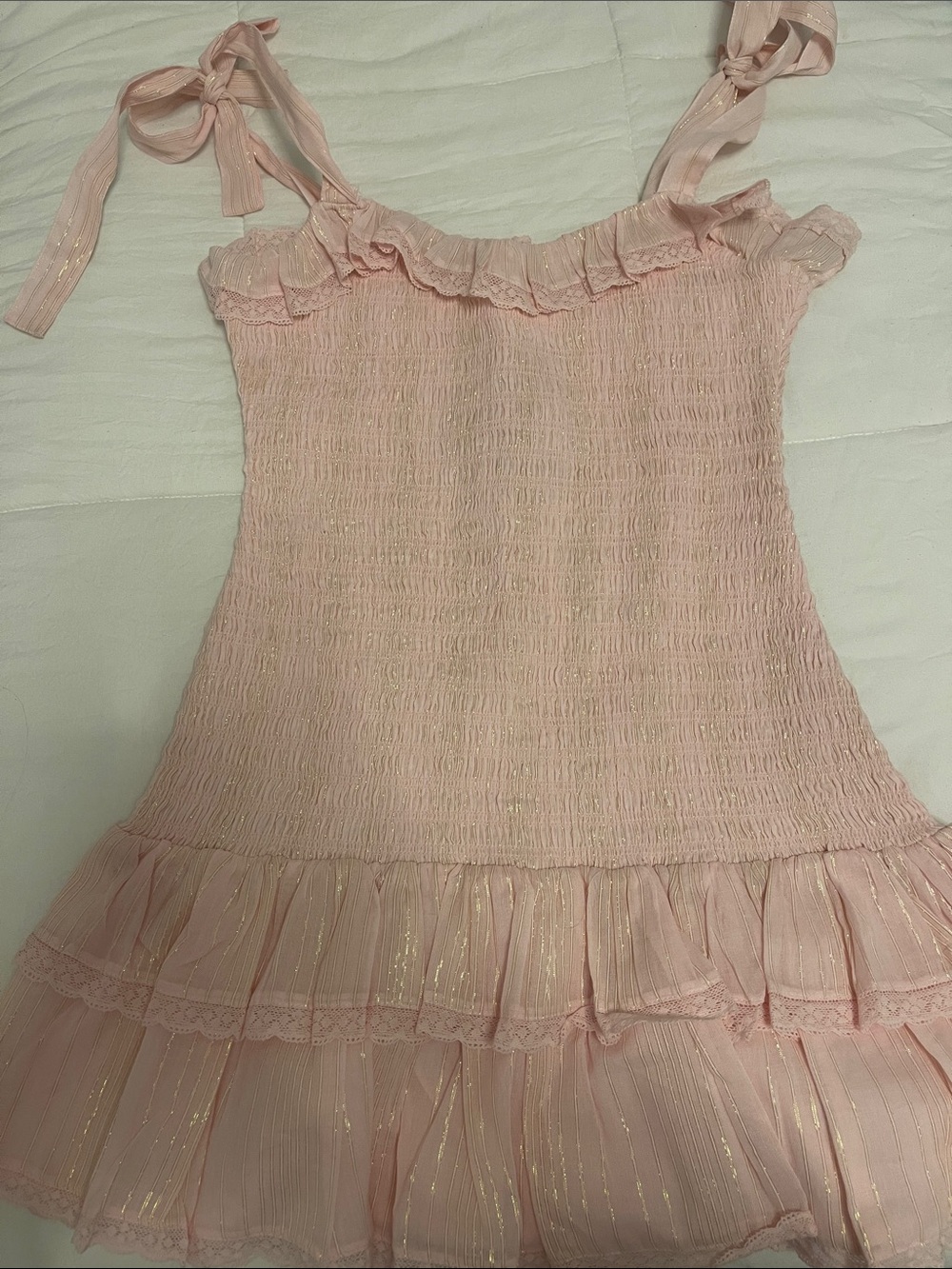 LoveShackFancy Sherina Mini Dress - Picture 3 of 4